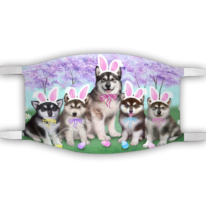 Easter Holiday Alaskan Malamute Dogs Face Mask FM49564