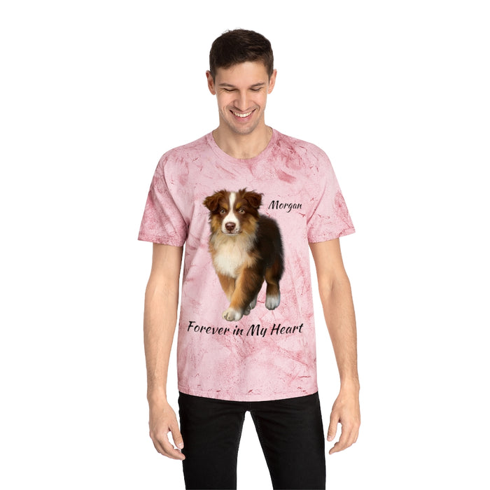 Personalized Pet Photo on Unisex Color Blast T-Shirt