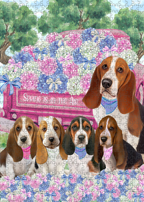 Basset Hound Jigsaw Puzzle: Explore a Variety of Personalized Designs, Interlocking Puzzles Games for Adult, Custom, Dog Lover's Gifts