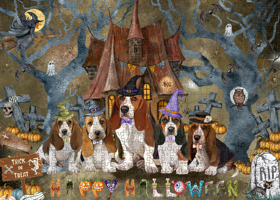 Basset Hound Jigsaw Puzzle: Explore a Variety of Personalized Designs, Interlocking Puzzles Games for Adult, Custom, Dog Lover's Gifts