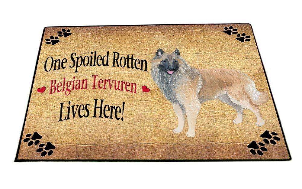 Belgian Tervuren Spoiled Rotten Dog Indoor/Outdoor Floormat