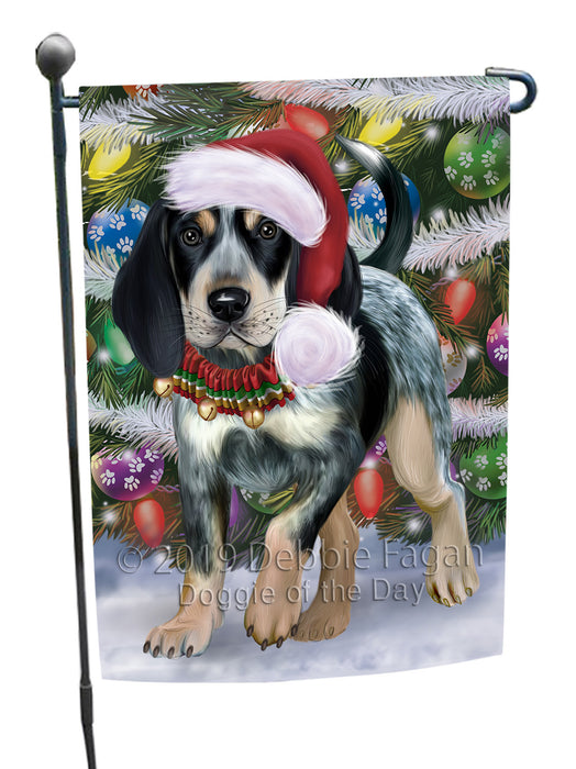Chistmas Trotting in the Snow Bluetick Coonhound Dog Garden Flags Outdoor Decor for Homes and Gardens Double Sided Garden Yard Spring Decorative Vertical Home Flags Garden Porch Lawn Flag for Decorations GFLG68492