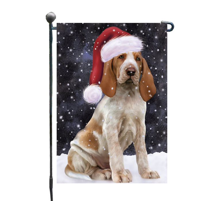 Christmas Let it Snow Bracco Italiano Dog Garden Flags Outdoor Decor for Homes and Gardens Double Sided Garden Yard Spring Decorative Vertical Home Flags Garden Porch Lawn Flag for Decorations GFLG68784