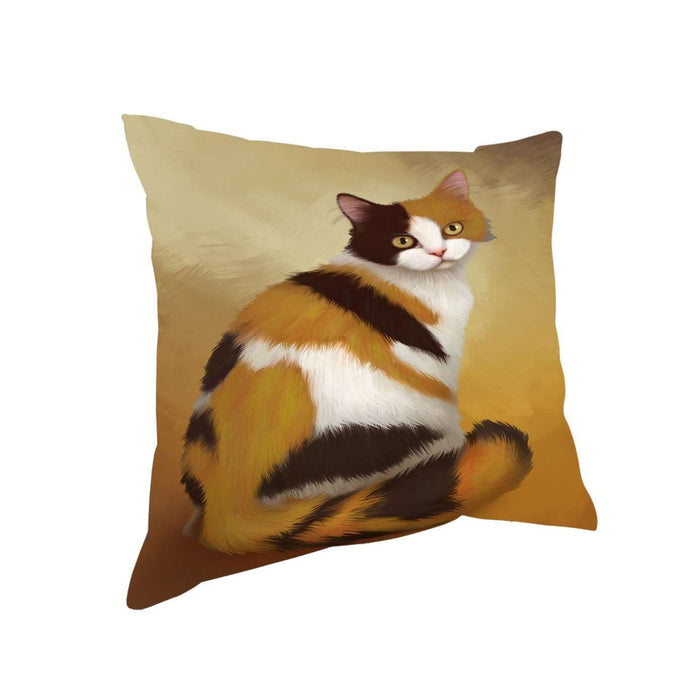 British Shorthair Cat Throw Pillow D299