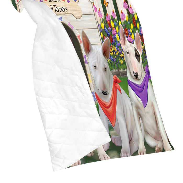 Spring Dog House Bulldogs Quilt