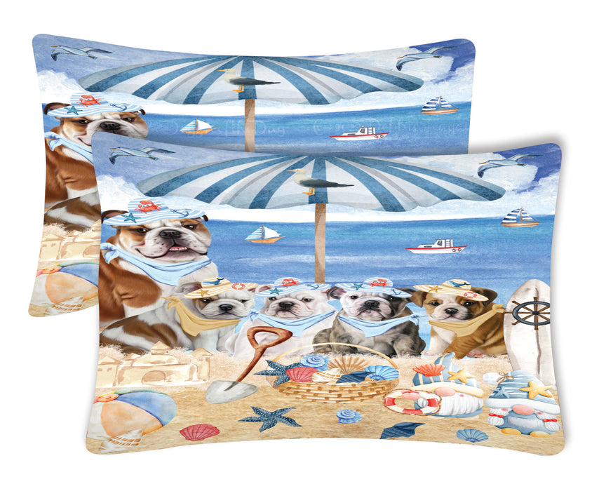 Bulldog Pillow Case with a Variety of Designs, Custom, Personalized, Super Soft Pillowcases Set of 2, Dog and Pet Lovers Gifts