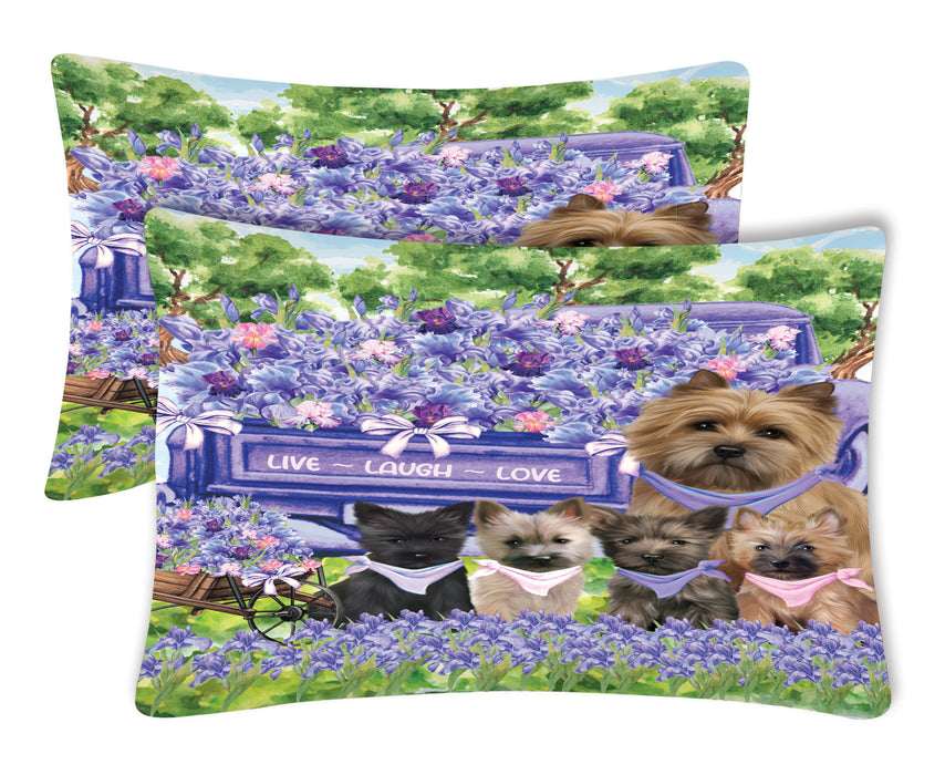 Cairn Terrier Pillow Case with a Variety of Designs, Custom, Personalized, Super Soft Pillowcases Set of 2, Dog and Pet Lovers Gifts