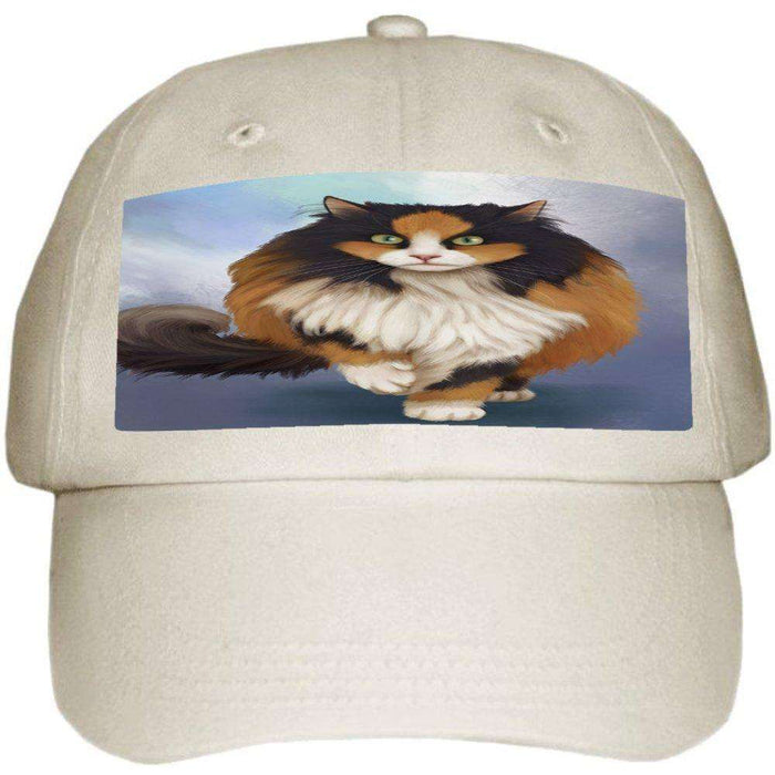 Calico Cat Ball Hat Cap Off White