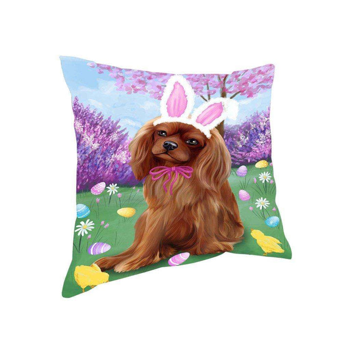 Cavalier King Charles Spaniel Dog Easter Holiday Pillow PIL52232