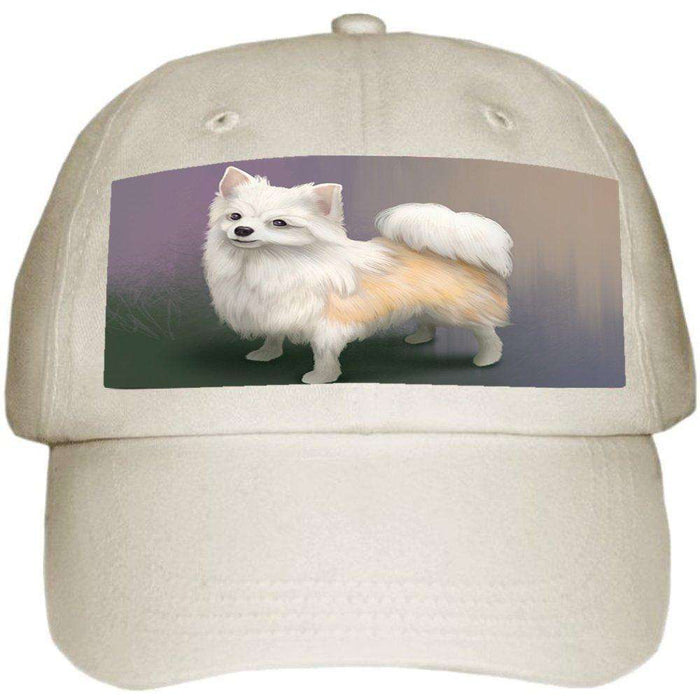 Chihuahua Dog Ball Hat Cap Off White