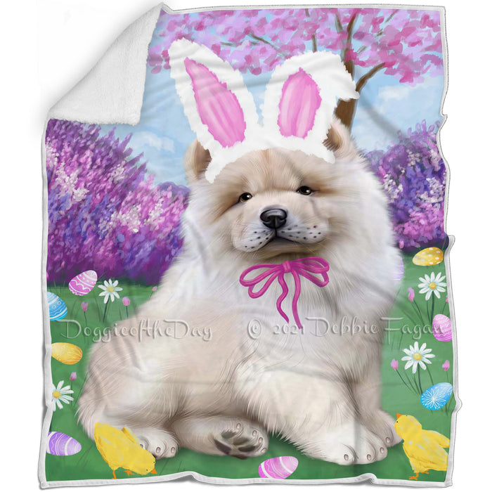 Chow Chow Dog Easter Holiday Blanket BLNKT57594