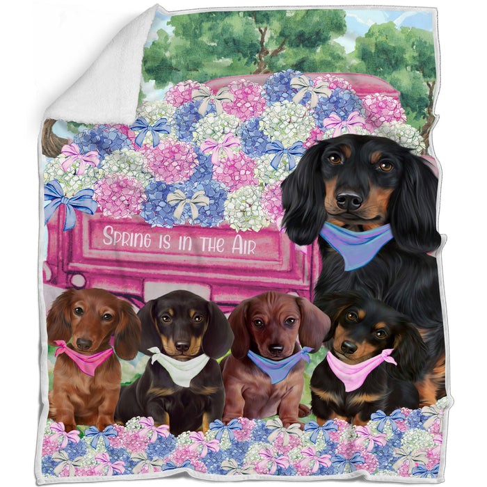 Dachshund Blanket: Explore a Variety of Designs, Custom, Personalized, Cozy Sherpa, Fleece and Woven, Dog Gift for Pet Lovers