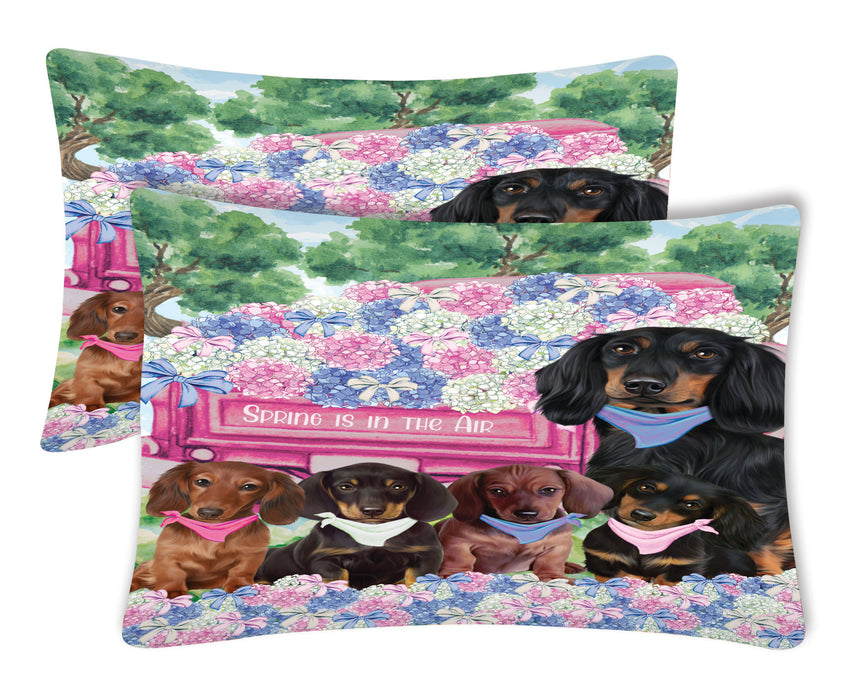 Dachshund Pillow Case with a Variety of Designs, Custom, Personalized, Super Soft Pillowcases Set of 2, Dog and Pet Lovers Gifts