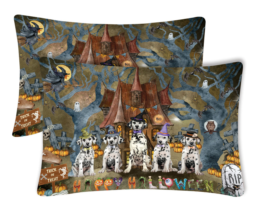 Dalmatian Pillow Case: Explore a Variety of Designs, Custom, Standard Pillowcases Set of 2, Personalized, Halloween Gift for Pet and Dog Lovers
