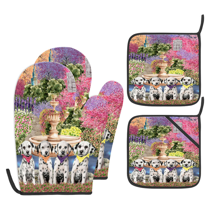 Dalmatian Oven Mitts and Pot Holder: Explore a Variety of Designs, Potholders with Kitchen Gloves for Cooking, Custom, Personalized, Gifts for Pet & Dog Lover