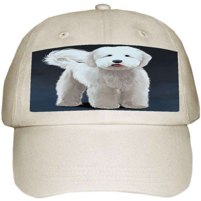 Goldendoodle Dog Ball Hat Cap Off White