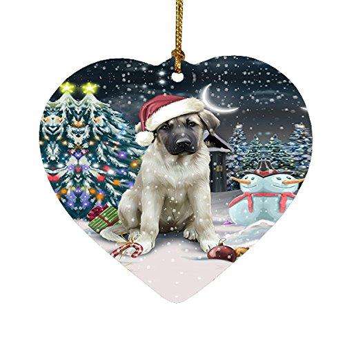Have a Holly Jolly Anatolian Shepherd Dog Christmas Heart Ornament POR1862