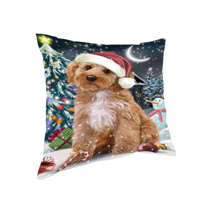 Have a Holly Jolly Cockapoo Dog Christmas Pillow PIL62944
