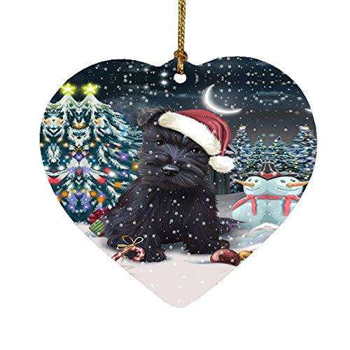 Have a Holly Jolly Scottish Terrier Dog Christmas Heart Ornament POR1933
