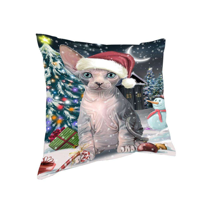 Have a Holly Jolly Sphynx Cat Christmas Pillow PIL63072