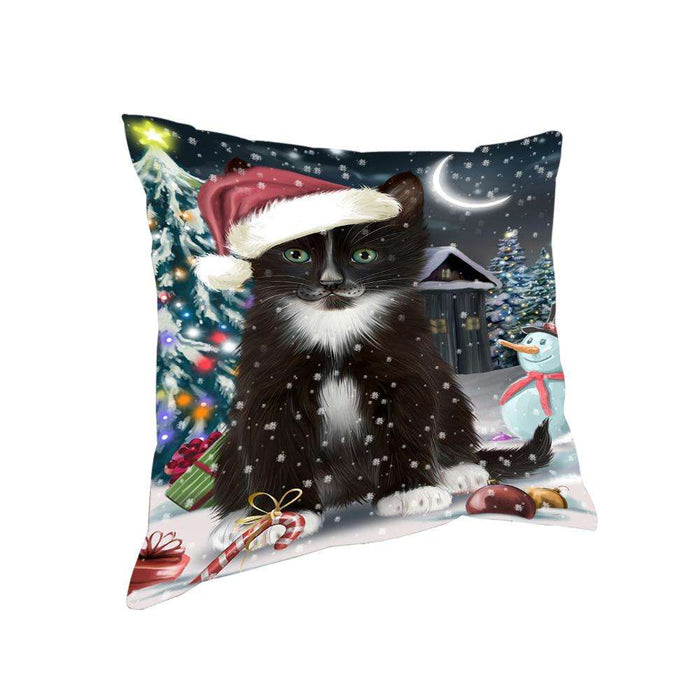 Have a Holly Jolly Tuxedo Cat Christmas Pillow PIL63092