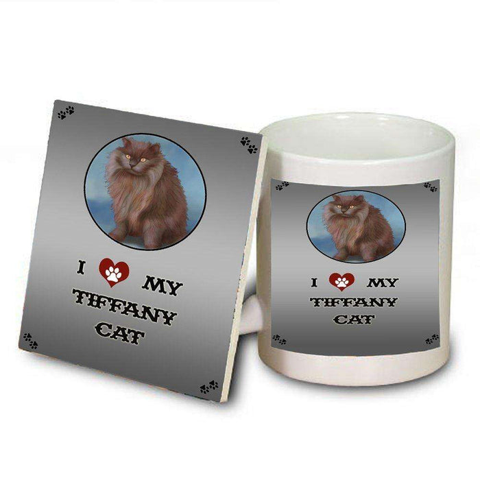 I love My Tiffany Cat Mug and Coaster Set