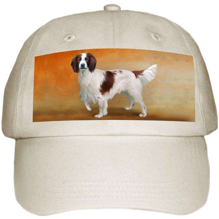 Irish Setter Dog Ball Hat Cap Off White