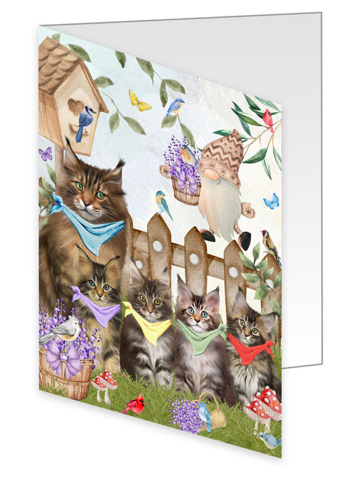 Maine Coon Greeting Cards & Note Cards, Explore a Variety of Personalized Designs, Custom, Invitation Card with Envelopes, Cat and Pet Lovers Gift