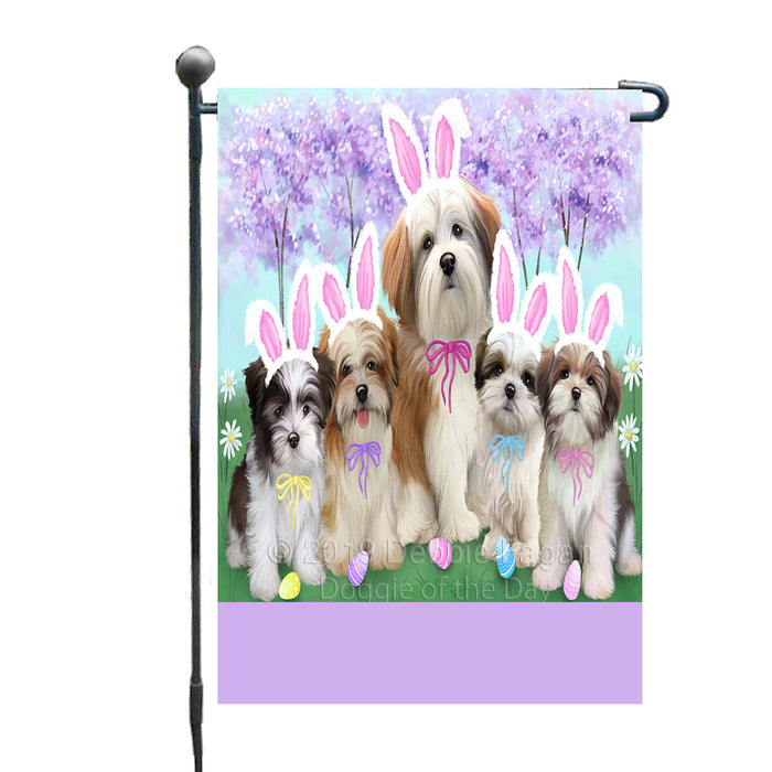Personalized Easter Holiday Malti Tzu Dogs Custom Garden Flags GFLG-DOTD-A58922