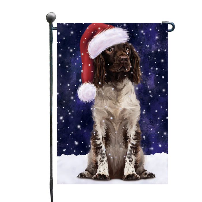Christmas Let it Snow Munsterlander Dog Garden Flags Outdoor Decor for Homes and Gardens Double Sided Garden Yard Spring Decorative Vertical Home Flags Garden Porch Lawn Flag for Decorations GFLG68796