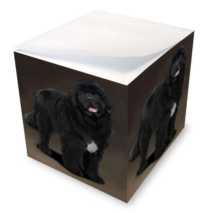 Newfoundland Black Dog Note Cube