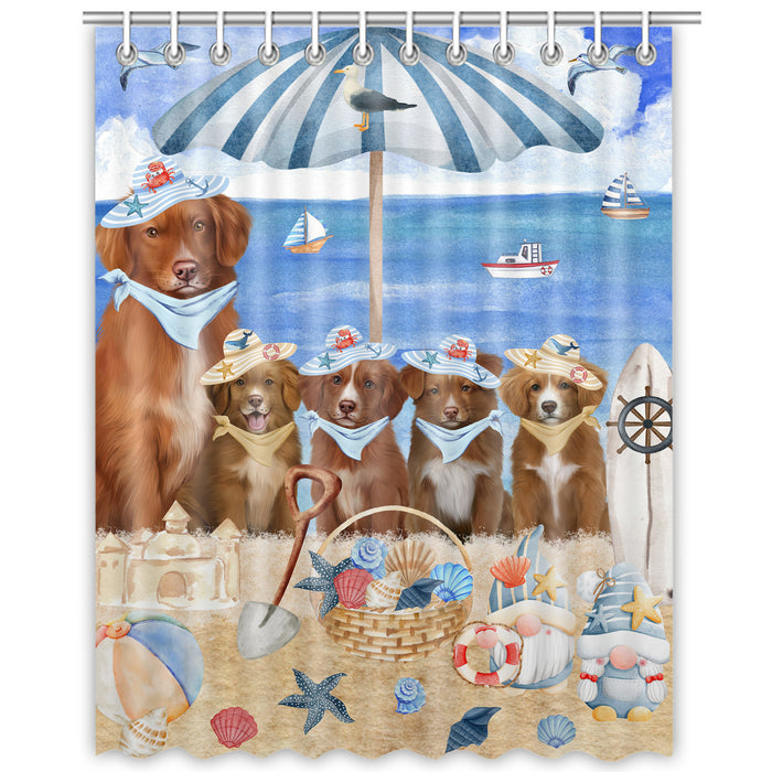 Nova Scotia Duck Tolling Retriever Shower Curtain: Explore a Variety of Designs, Custom, Personalized, Waterproof Bathtub Curtains for Bathroom with Hooks, Gift for Dog and Pet Lovers