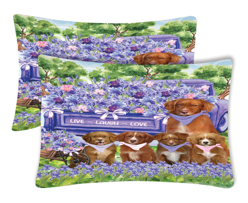 Nova Scotia Duck Tolling Retriever Pillow Case, Explore a Variety of Designs, Personalized, Soft and Cozy Pillowcases Set of 2, Custom, Dog Lover's Gift