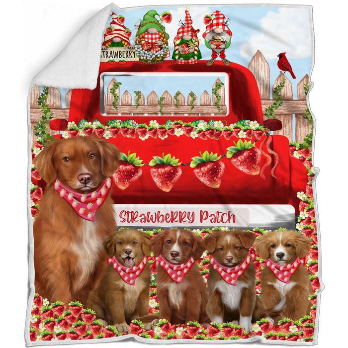 Nova Scotia Duck Tolling Retriever Blanket: Explore a Variety of Designs, Custom, Personalized Bed Blankets, Cozy Woven, Fleece and Sherpa, Gift for Dog and Pet Lovers