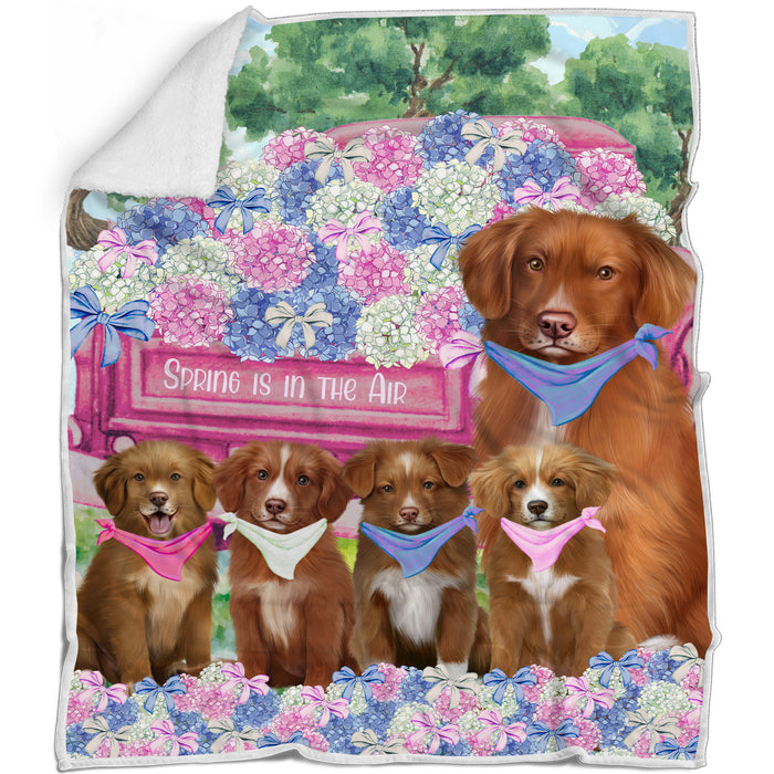 Nova Scotia Duck Tolling Retriever Blanket: Explore a Variety of Custom Designs, Bed Cozy Woven, Fleece and Sherpa, Personalized Dog Gift for Pet Lovers