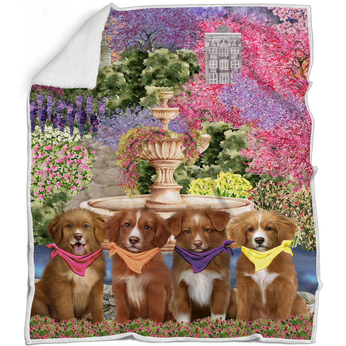 Nova Scotia Duck Tolling Retriever Blanket: Explore a Variety of Custom Designs, Bed Cozy Woven, Fleece and Sherpa, Personalized Dog Gift for Pet Lovers
