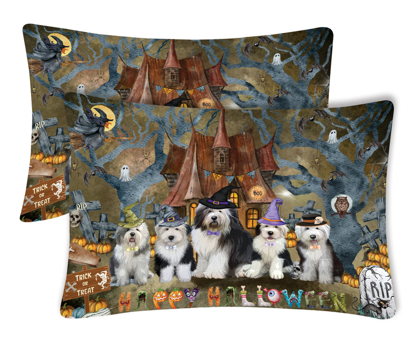 Old English Sheepdog Pillow Case: Explore a Variety of Designs, Custom, Personalized, Soft and Cozy Pillowcases Set of 2, Gift for Dog and Pet Lovers