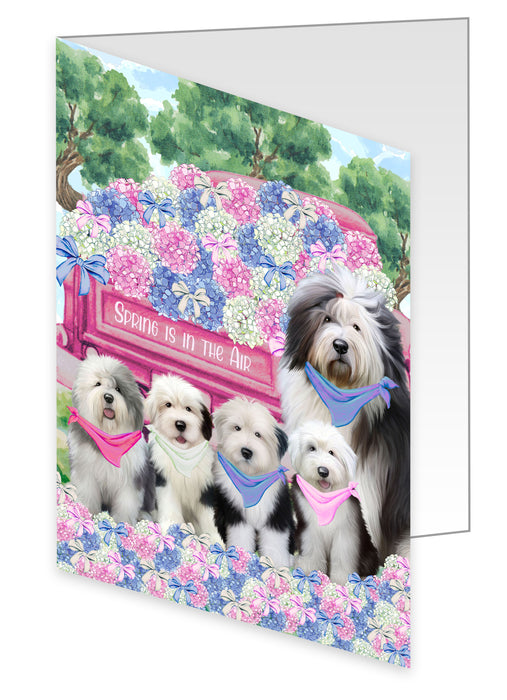 Old English Sheepdog Greeting Cards & Note Cards, Explore a Variety of Personalized Designs, Custom, Invitation Card with Envelopes, Dog and Pet Lovers Gift
