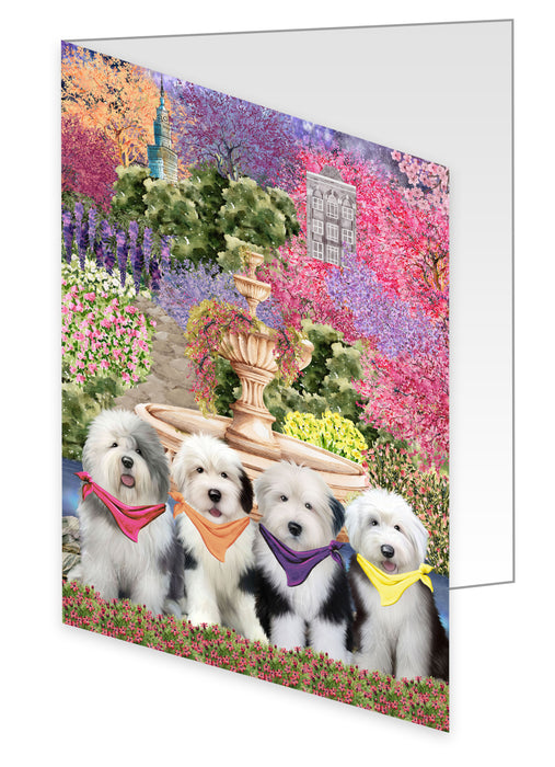 Old English Sheepdog Greeting Cards & Note Cards, Explore a Variety of Custom Designs, Personalized, Invitation Card with Envelopes, Gift for Dog and Pet Lovers
