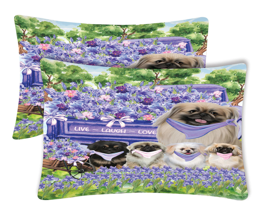 Pekingese Pillow Case, Standard Pillowcases Set of 2, Explore a Variety of Designs, Custom, Personalized, Pet & Dog Lovers Gifts