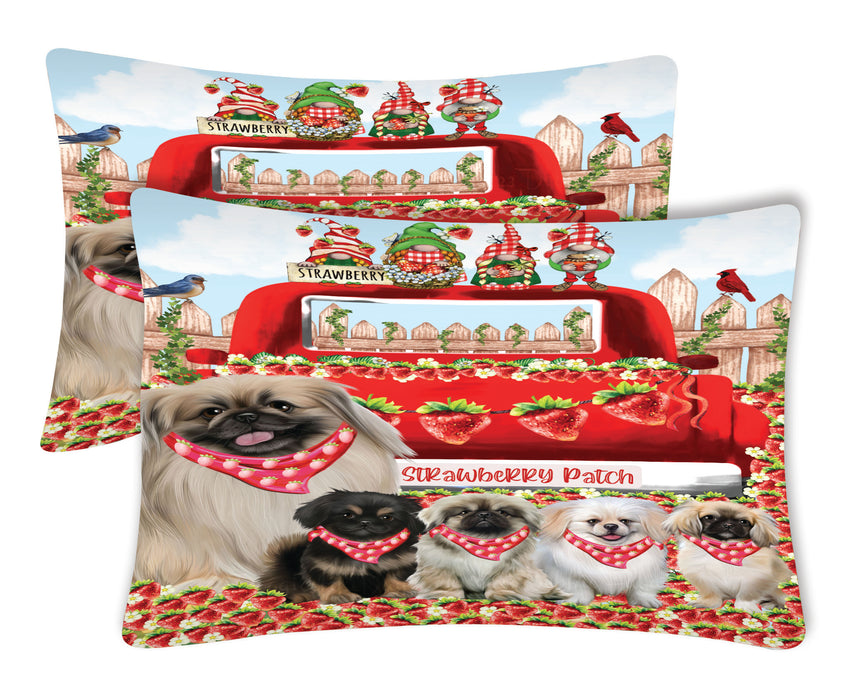Pekingese Pillow Case: Explore a Variety of Personalized Designs, Custom, Soft and Cozy Pillowcases Set of 2, Pet & Dog Gifts