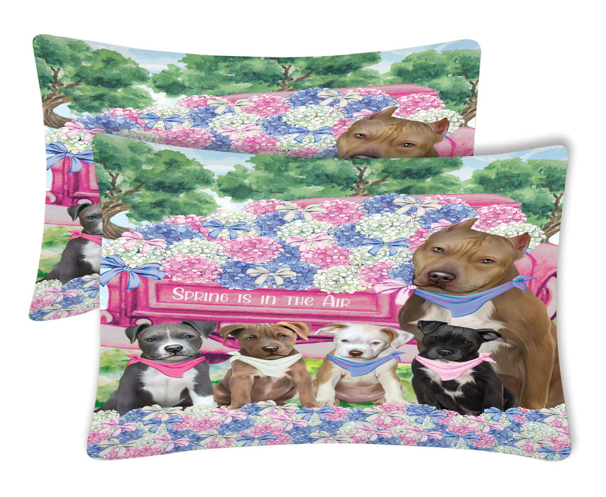 Pit Bull Pillow Case: Explore a Variety of Designs, Custom, Personalized, Soft and Cozy Pillowcases Set of 2, Gift for Dog and Pet Lovers