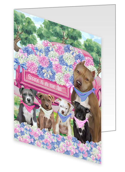 Pit Bull Greeting Cards & Note Cards with Envelopes: Explore a Variety of Designs, Custom, Invitation Card Multi Pack, Personalized, Gift for Pet and Dog Lovers