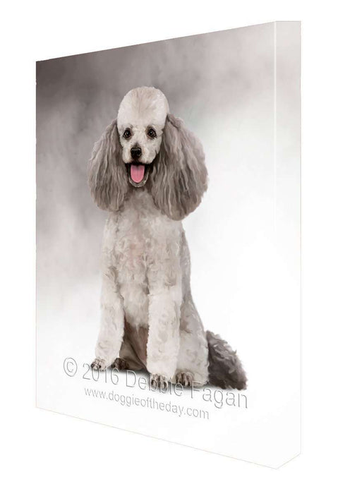Poodle Dog Art Portrait Print Canvas