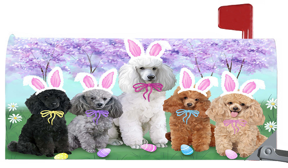 Easter Holidays Poodle Dogs Magnetic Mailbox Cover MBC48411