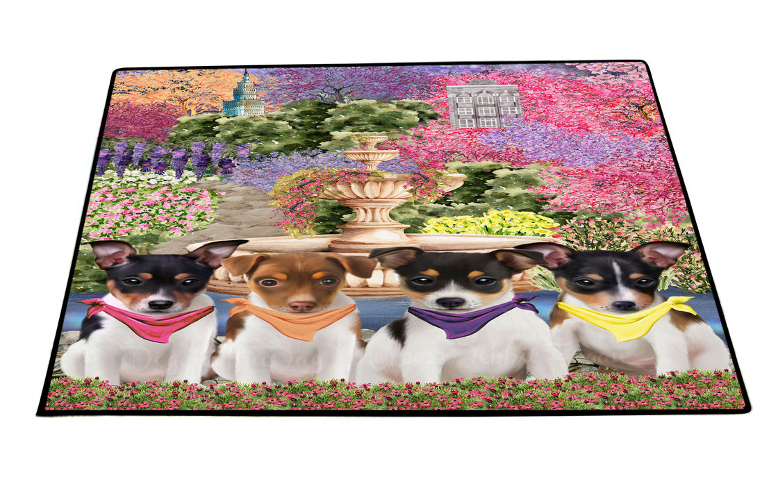 Rat Terrier Floor Mat, Explore a Variety of Custom Designs, Personalized, Non-Slip Door Mats for Indoor and Outdoor Entrance, Pet Gift for Dog Lovers