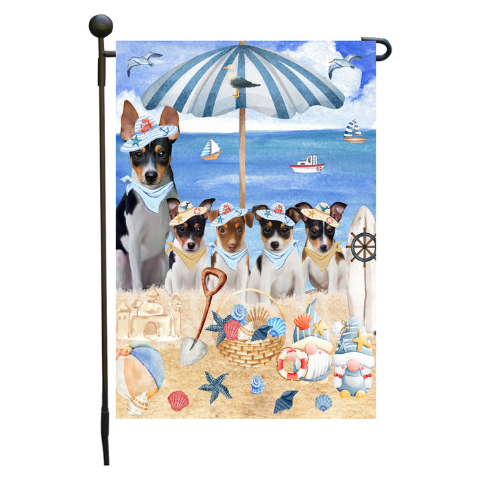 Rat Terrier Dogs Garden Flag, Double-Sided Outdoor Yard Garden Decoration, Explore a Variety of Designs, Custom, Weather Resistant, Personalized, Flags for Dog and Pet Lovers