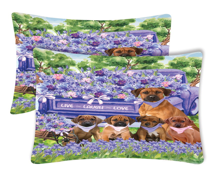 Rhodesian Ridgeback Pillow Case, Explore a Variety of Designs, Personalized, Soft and Cozy Pillowcases Set of 2, Custom, Dog Lover's Gift