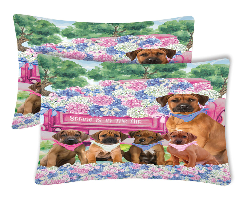 Rhodesian Ridgeback Pillow Case: Explore a Variety of Personalized Designs, Custom, Soft and Cozy Pillowcases Set of 2, Pet & Dog Gifts