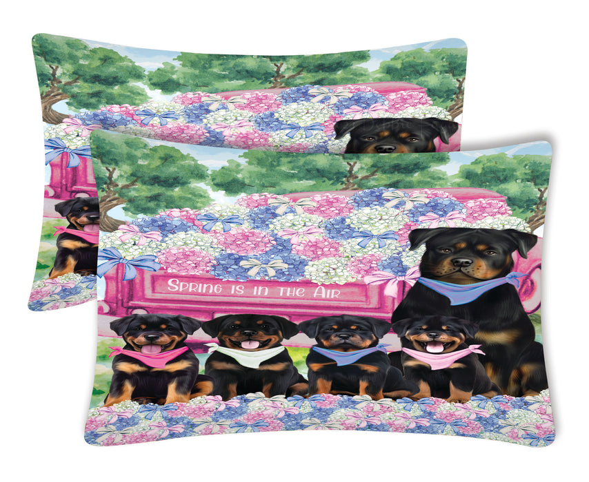 Rottweiler Pillow Case: Explore a Variety of Custom Designs, Personalized, Soft and Cozy Pillowcases Set of 2, Gift for Pet and Dog Lovers